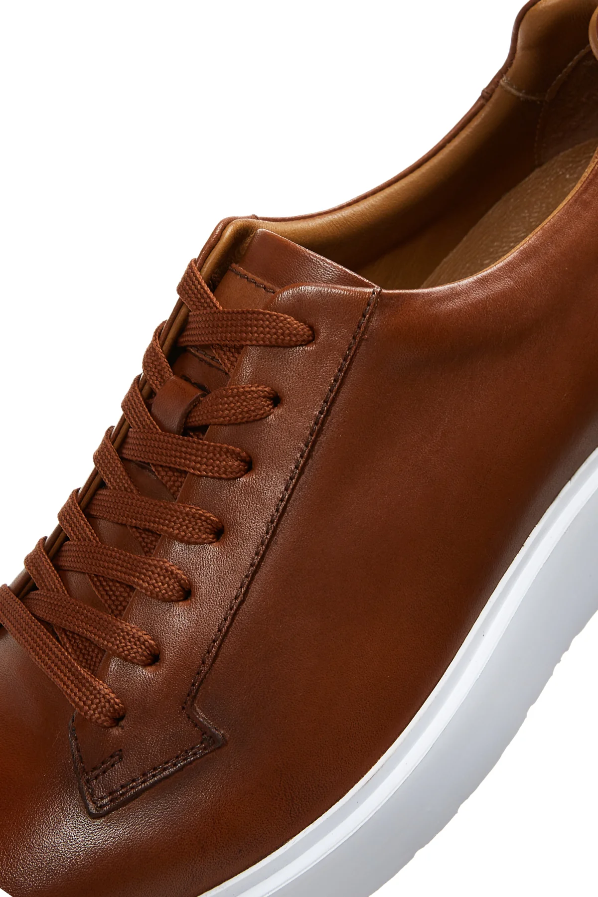 Erkek Taba Deri Sneaker - Image 7
