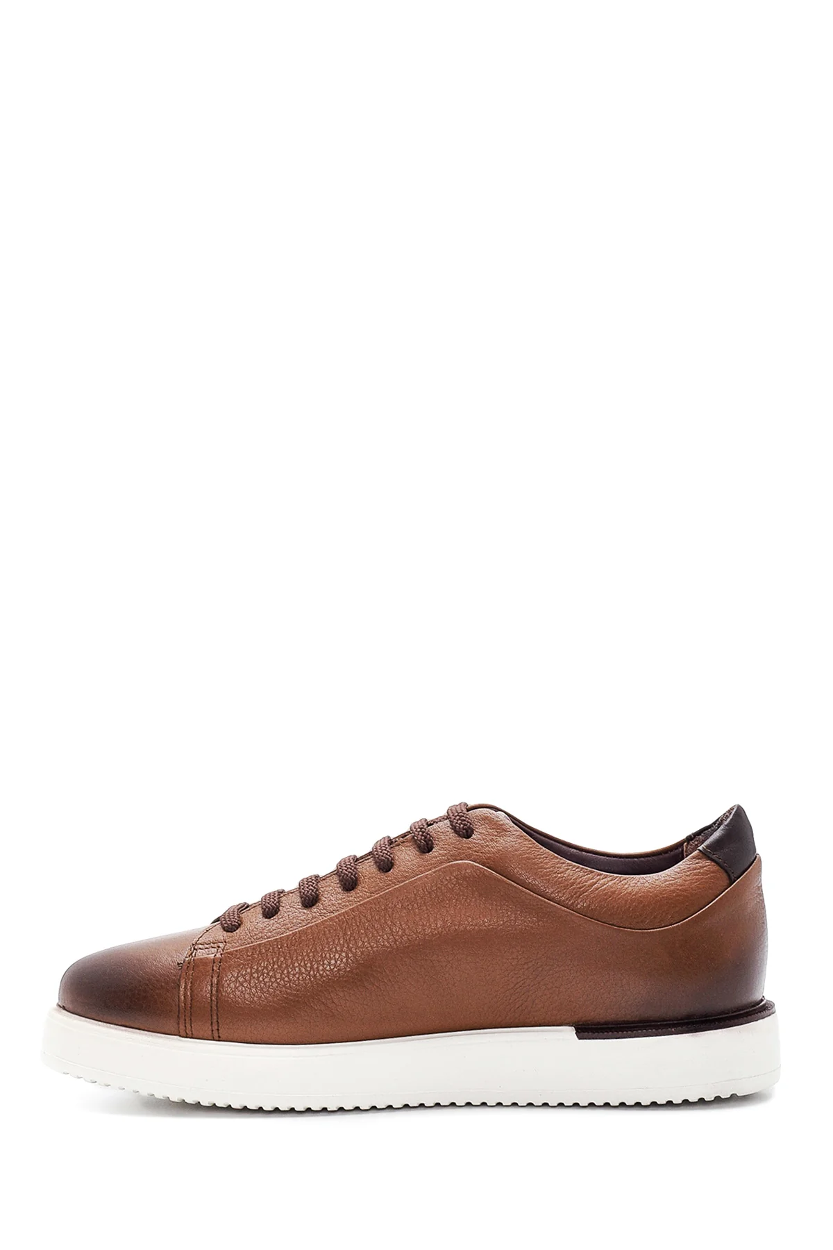 Erkek Taba Deri Sneaker - Image 2