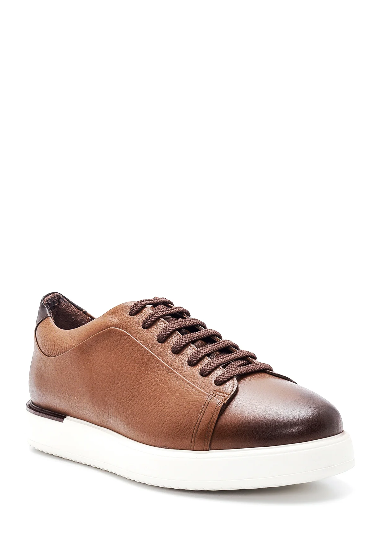 Erkek Taba Deri Sneaker - Image 3