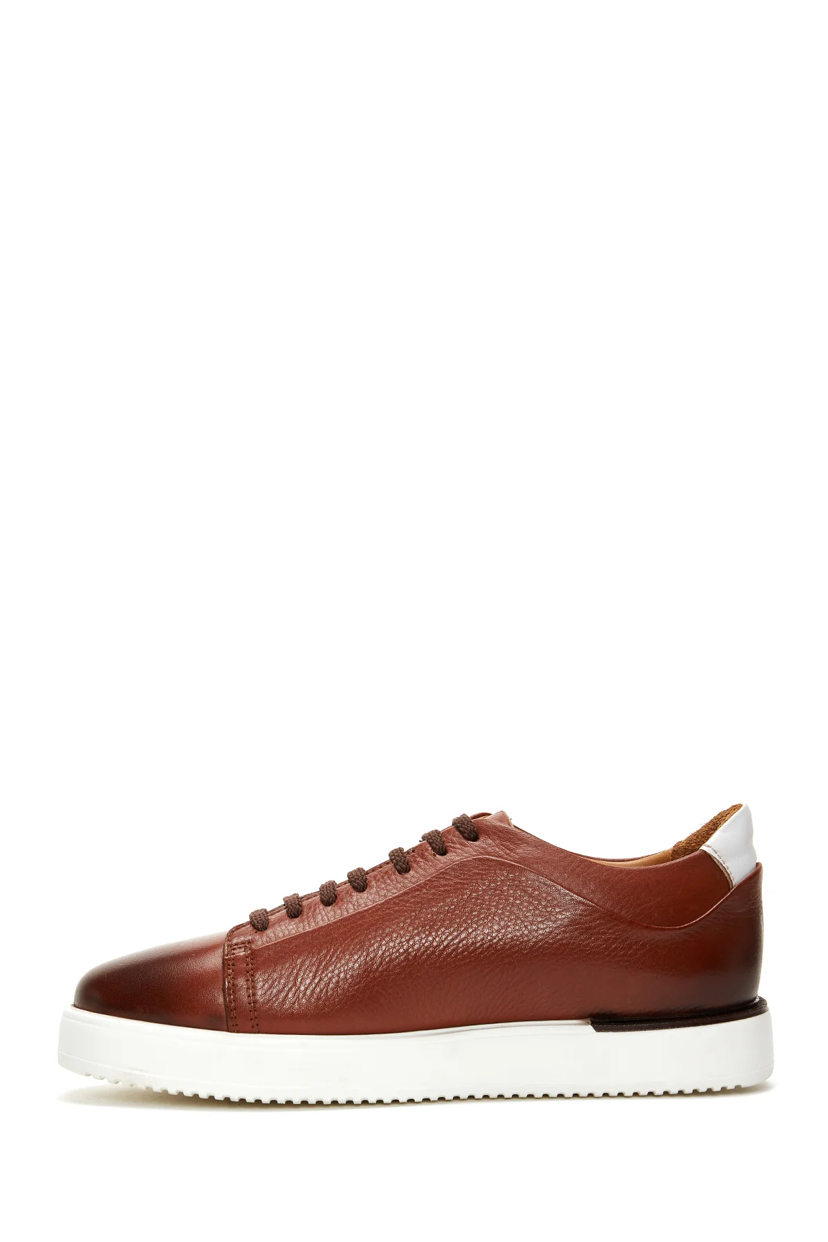Erkek Taba Deri Sneaker - Image 2