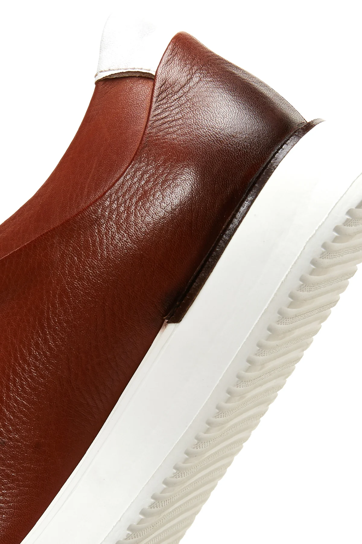 Erkek Taba Deri Sneaker - Image 8
