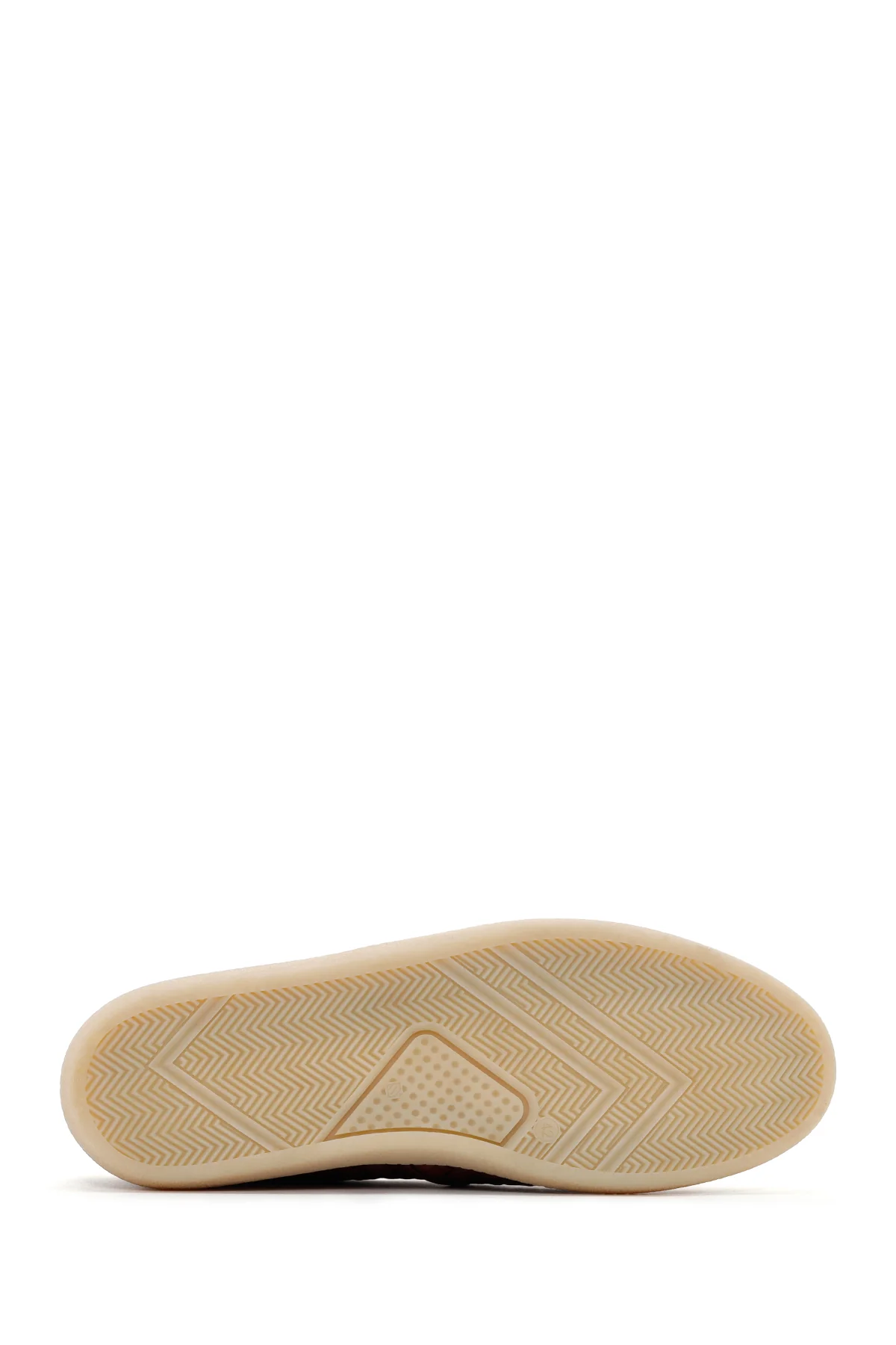 Erkek Taba Örgü Deri Casual Loafer - Image 6