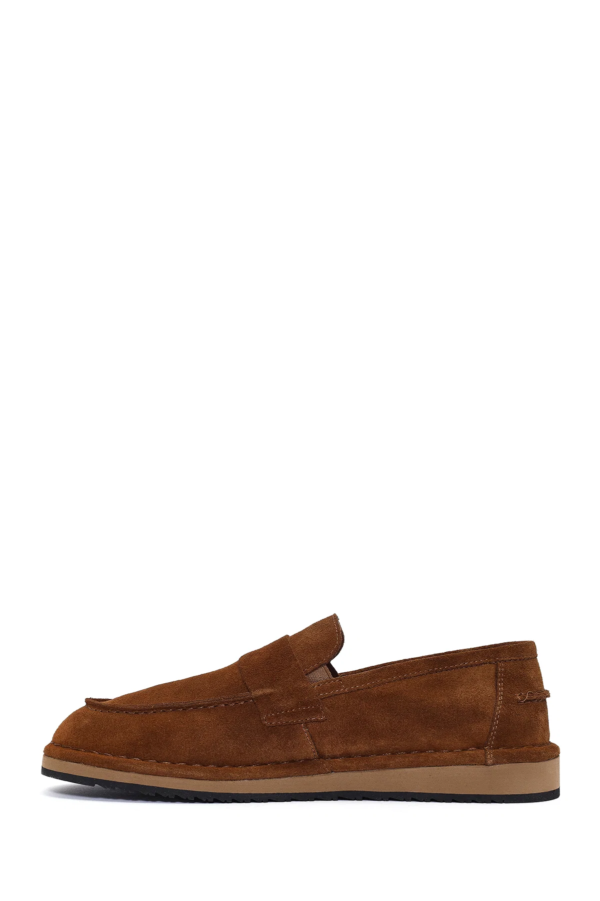 Erkek Taba Süet Deri Casual Loafer - Image 4