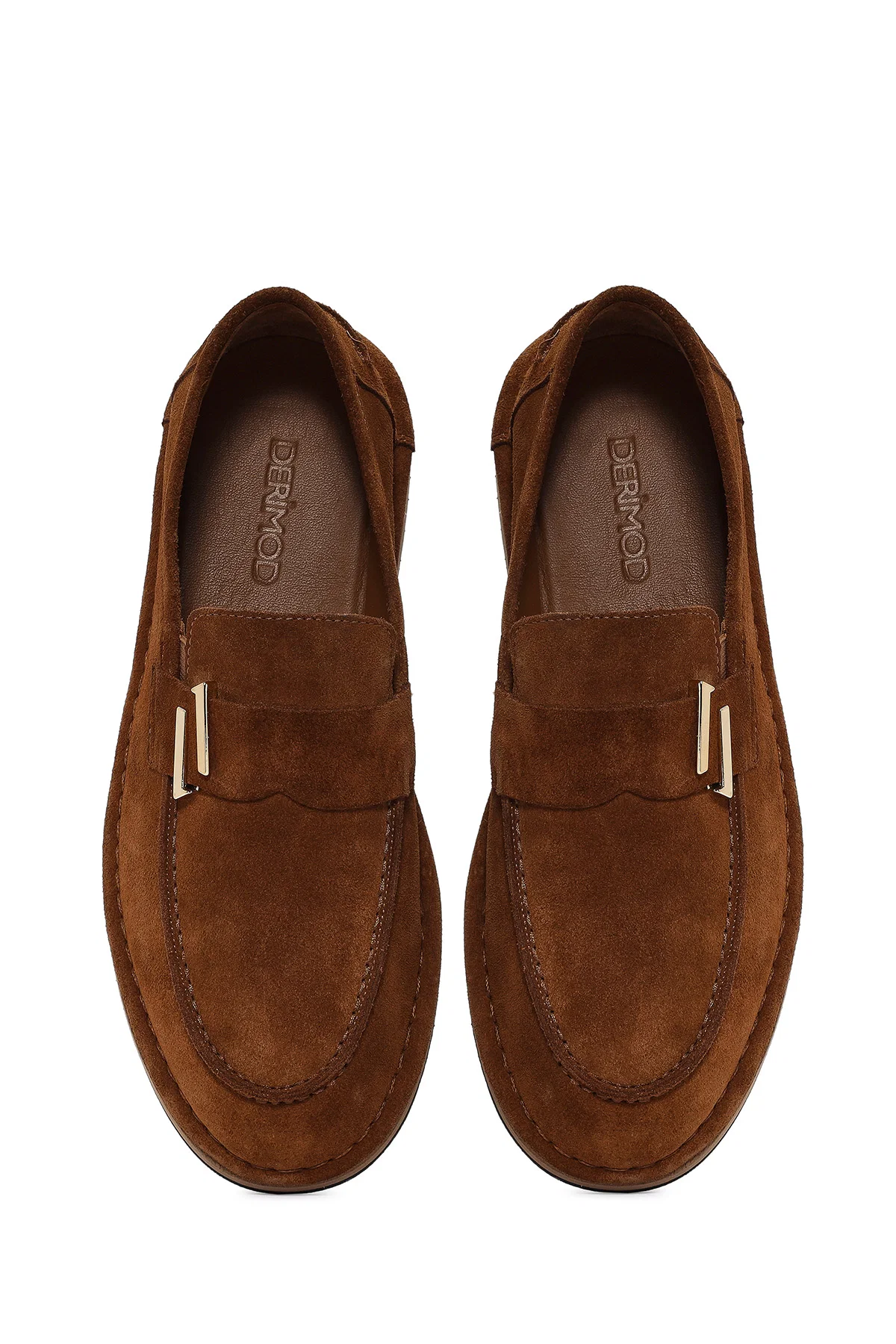 Erkek Taba Süet Deri Casual Loafer - Image 8