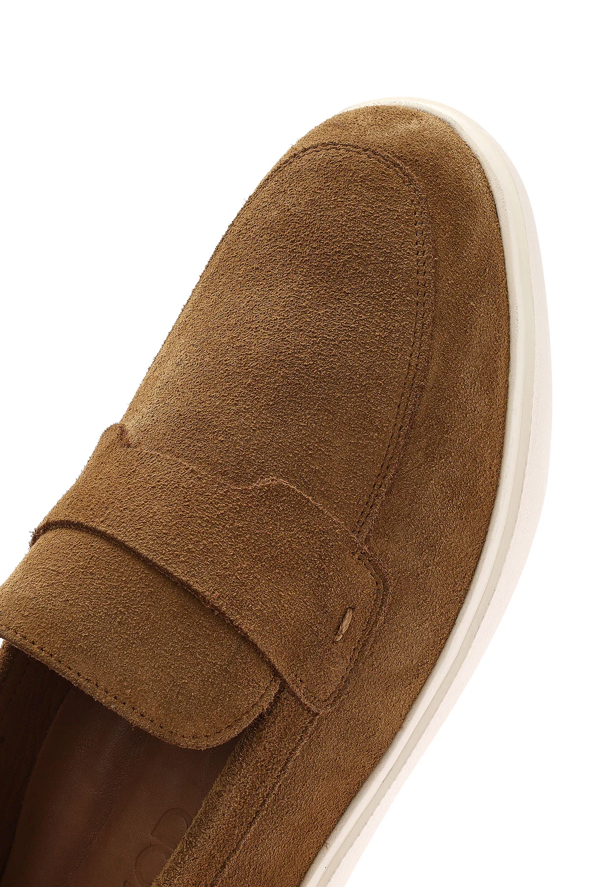 Erkek Taba Süet Deri Casual Loafer - Image 8