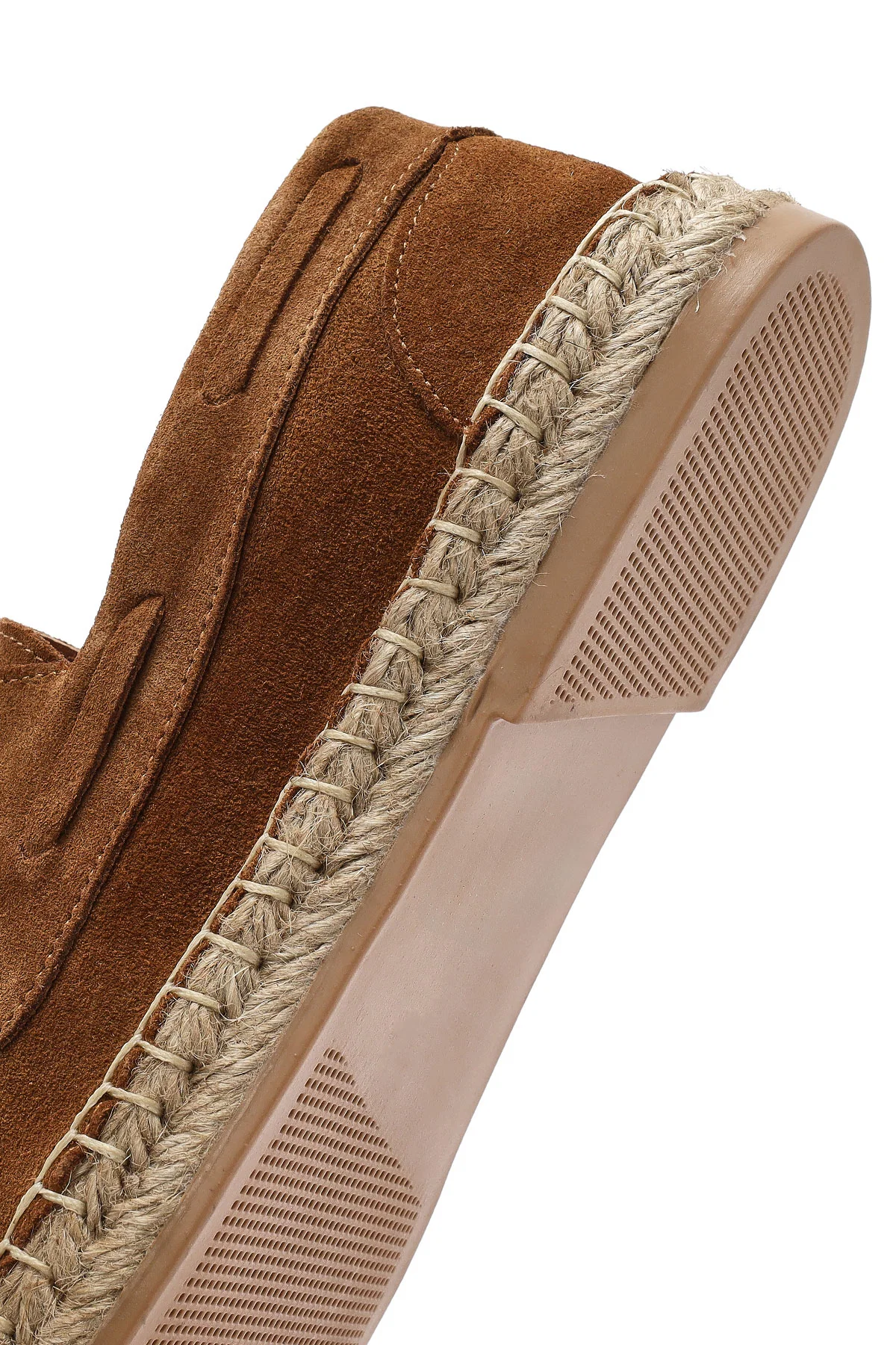 Erkek Taba Süet Deri Espadril - Image 8