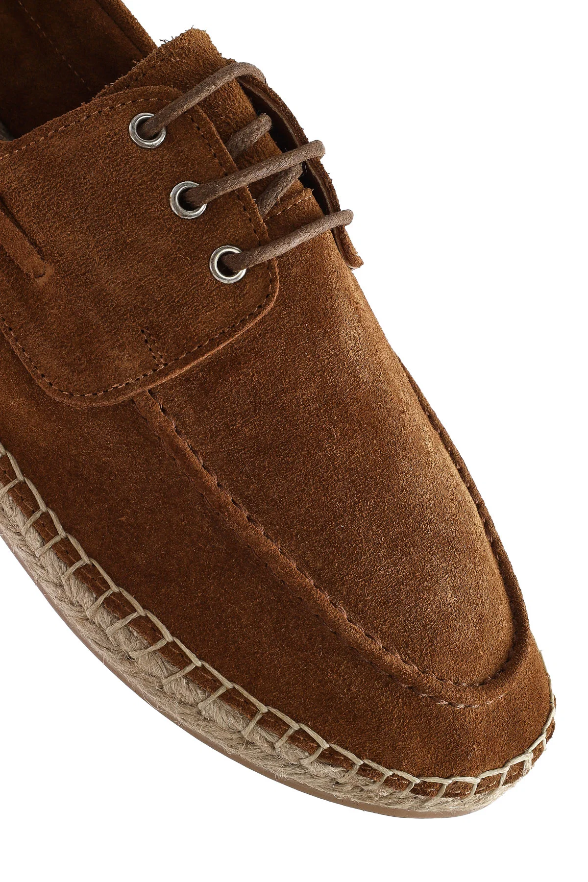 Erkek Taba Süet Deri Espadril - Image 9