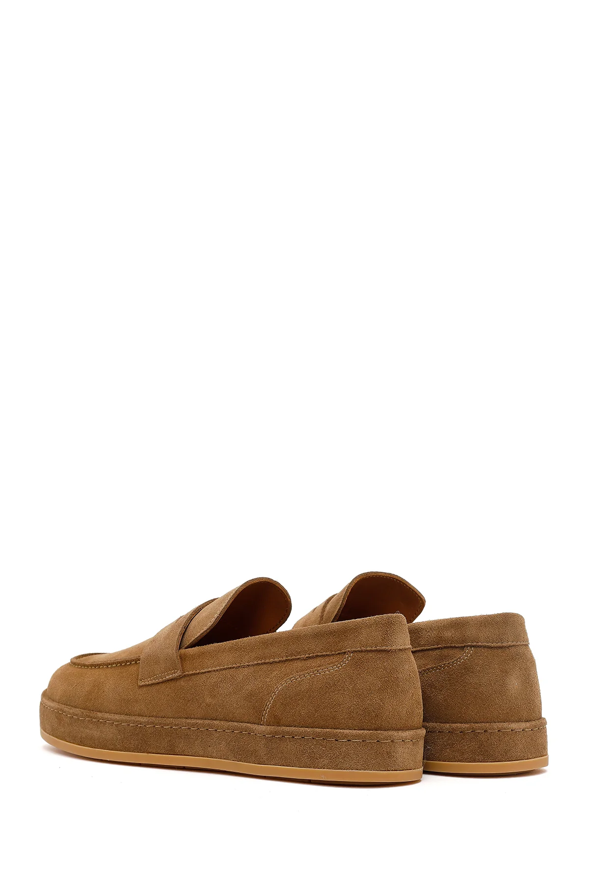 Erkek Taba Süet Deri Loafer - Image 6
