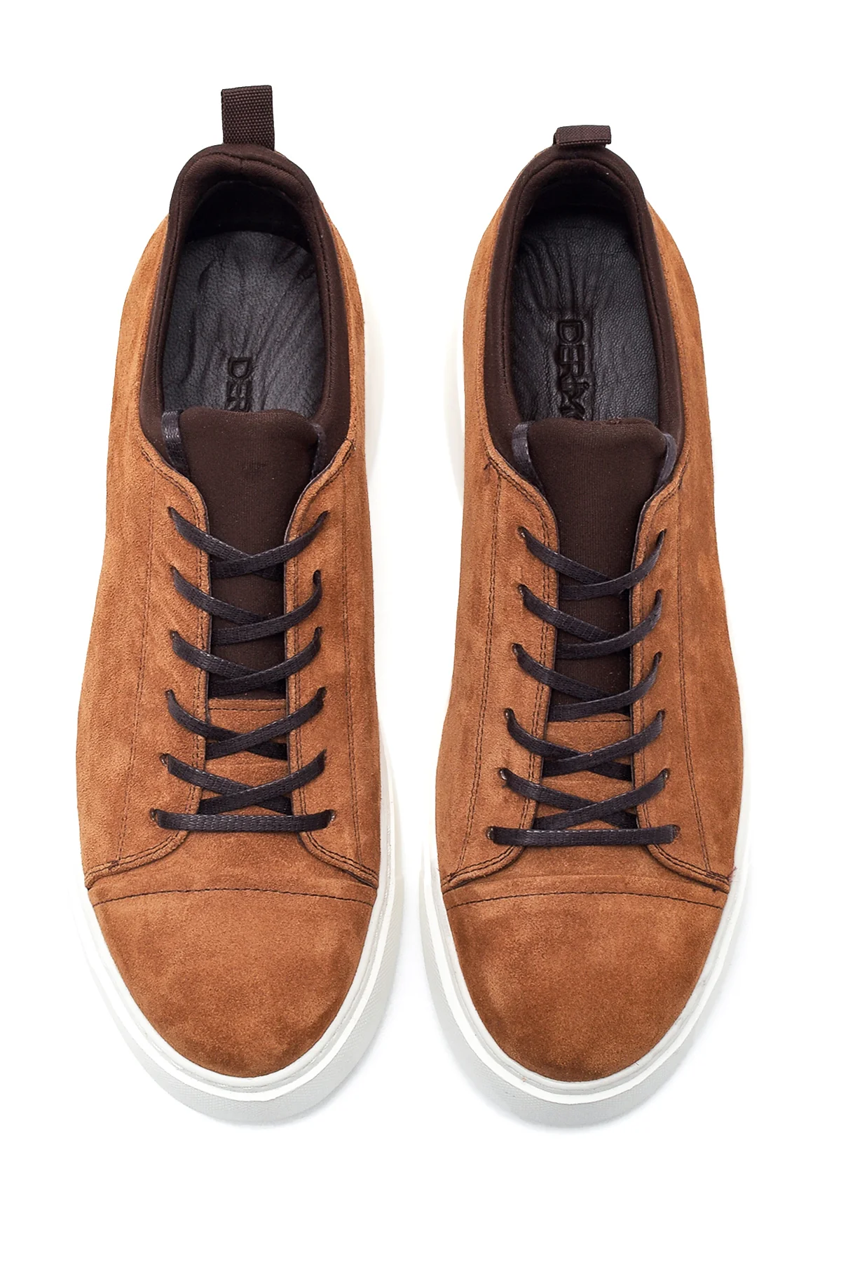Erkek Taba Süet Deri Sneaker - Image 7