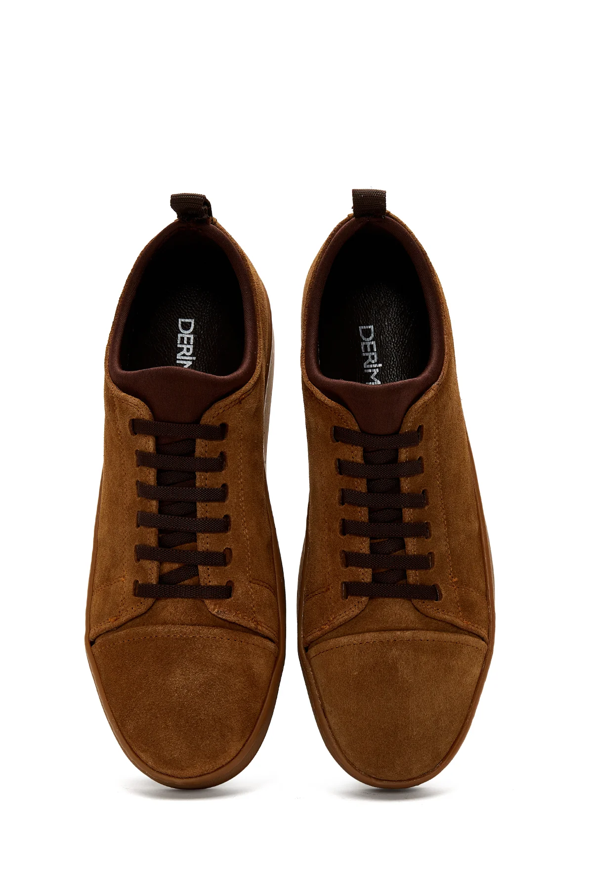 Erkek Taba Süet Deri Sneaker - Image 6