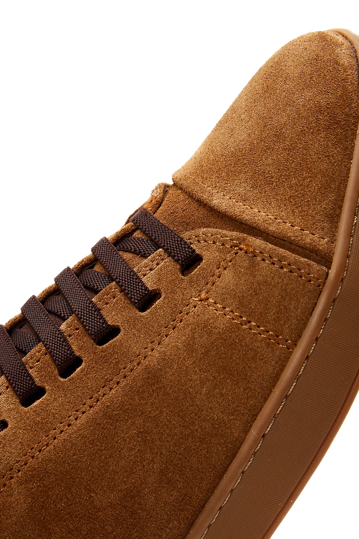 Erkek Taba Süet Deri Sneaker - Image 8