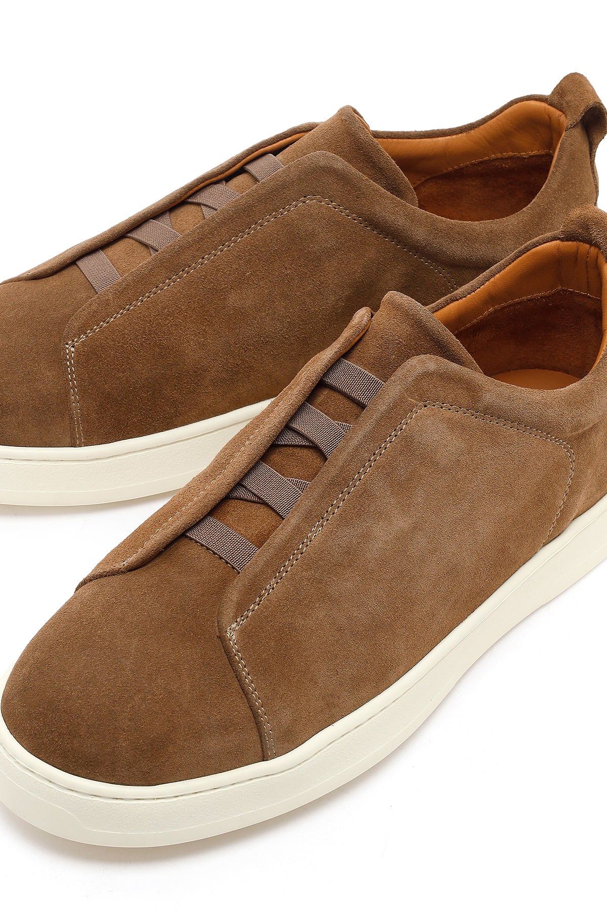 Erkek Taba Süet Deri Sneaker - Image 10