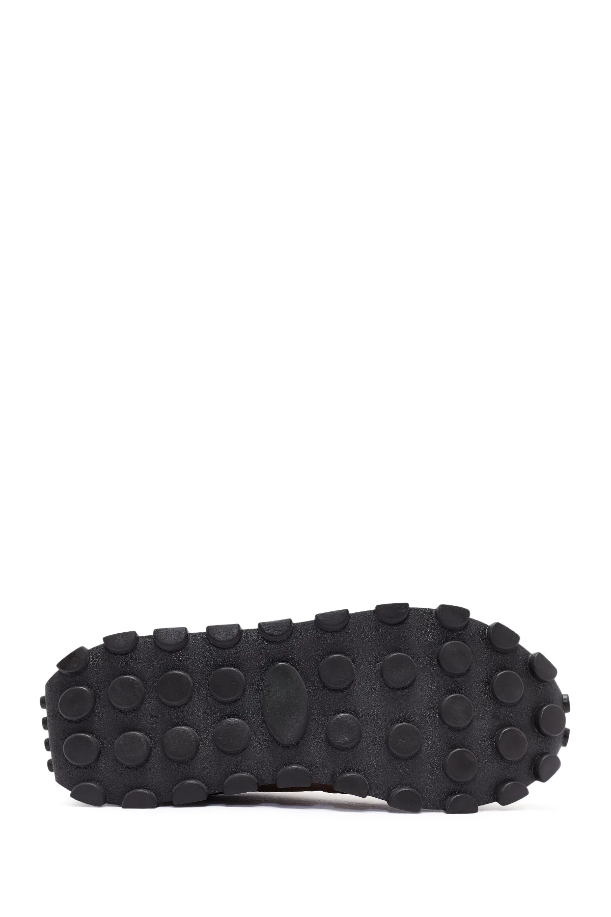 Erkek Vizon Bağcıklı Deri Sneaker - Image 4