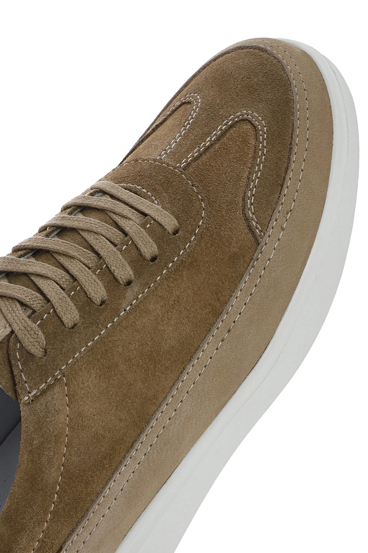 Erkek Vizon Bağcıklı Kalın Tabanlı Deri Sneaker - Image 8