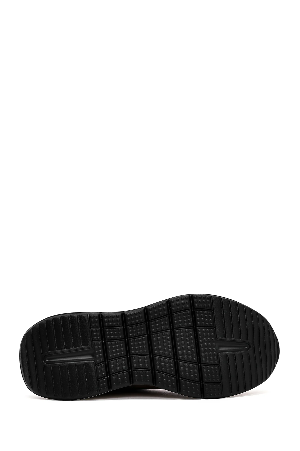 Erkek Vizon Bağcıklı Kalın Tabanlı Nubuk Deri Sneaker - Image 4