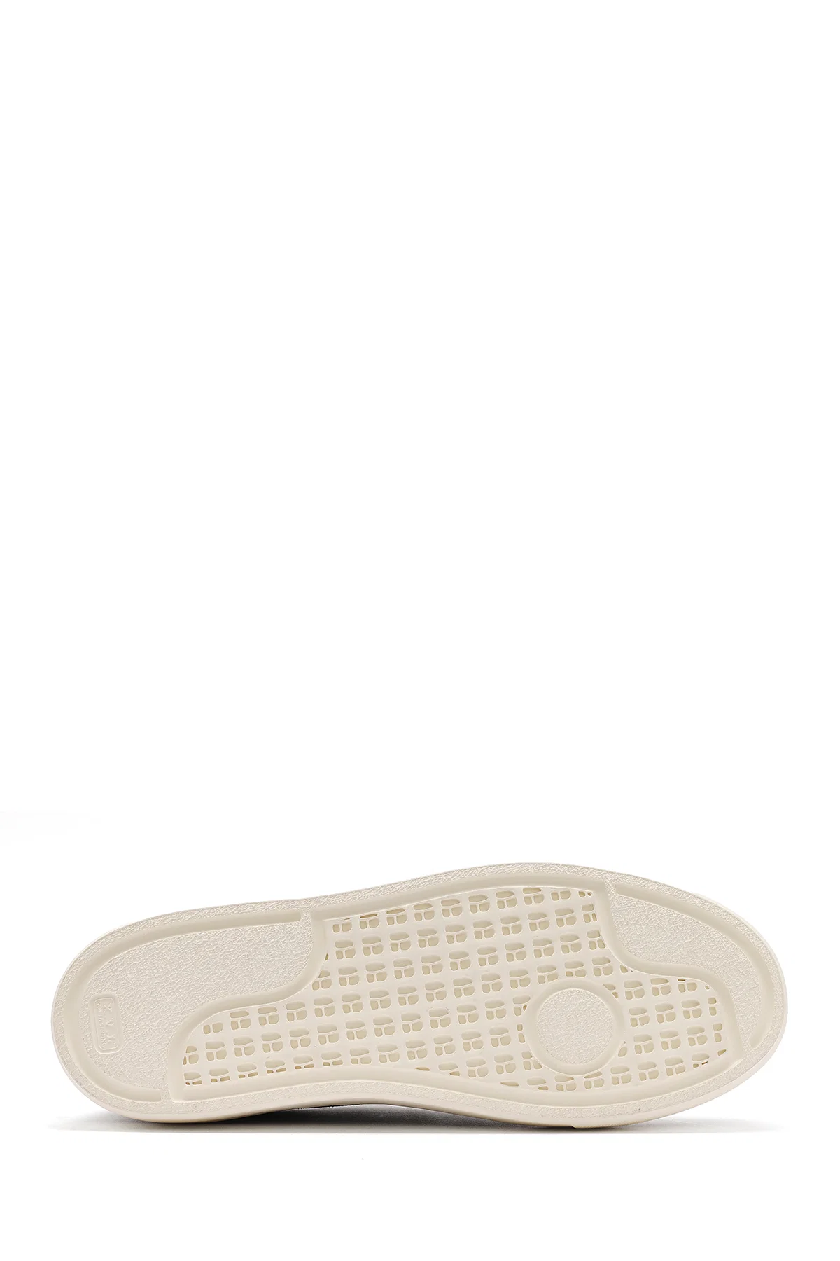 Erkek Vizon Bağcıklı Kalın Tabanlı Süet Deri Sneaker - Image 4
