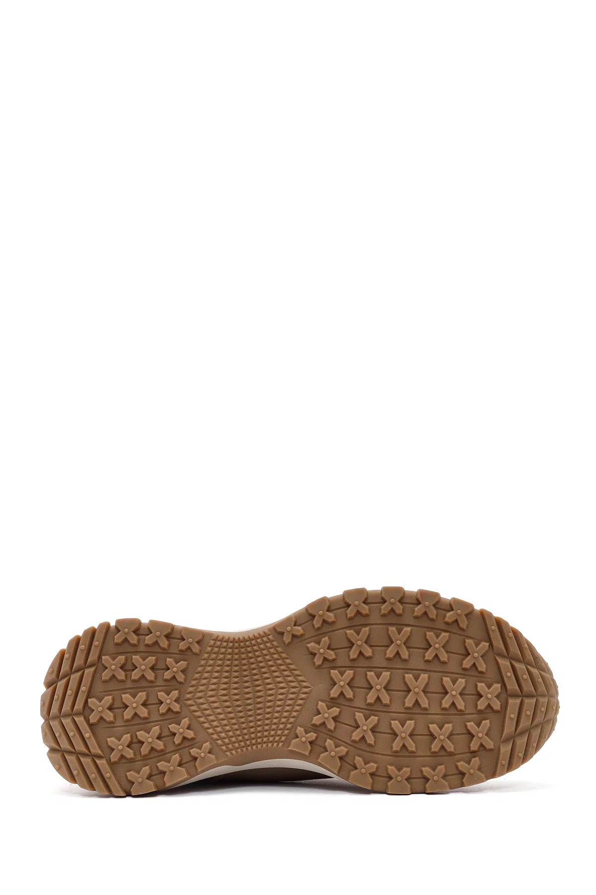 Erkek Vizon Bağcıklı Nubuk Deri Sneaker - Image 4