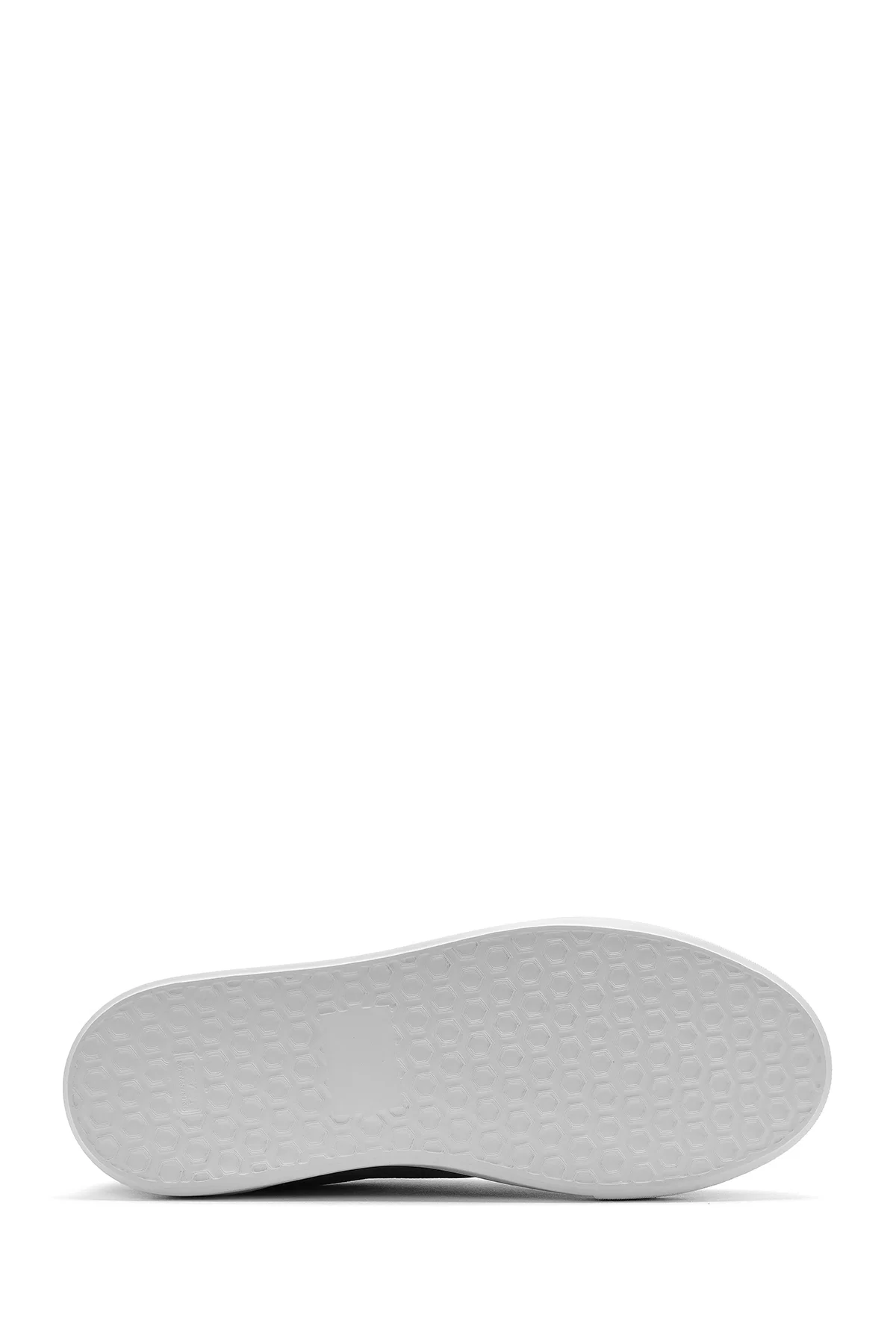 Erkek Vizon Bağcıklı Nubuk Deri Sneaker - Image 4