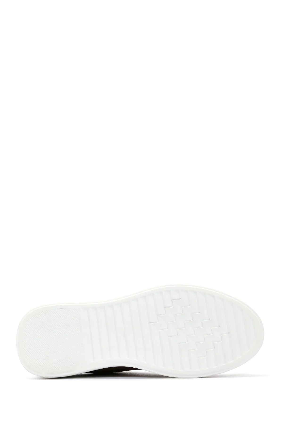 Erkek Vizon Bağcıklı Süet Deri Sneaker - Image 4