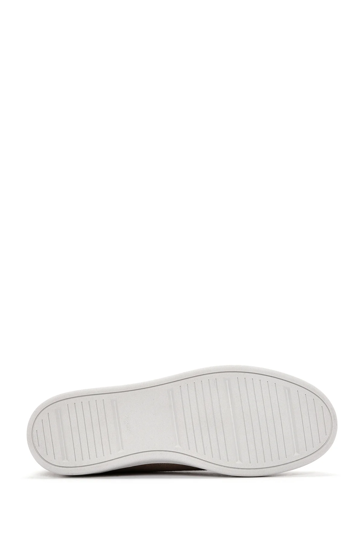 Erkek Vizon Bağcıklı Süet Deri Sneaker - Image 4