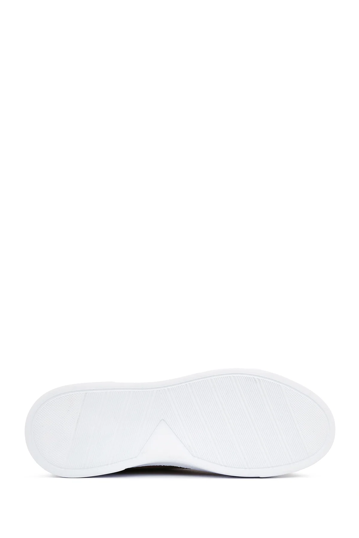 Erkek Vizon Bağcıklı Süet Deri Sneaker - Image 4