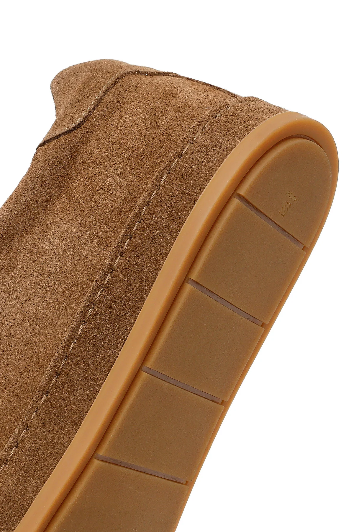 Erkek Vizon Bağcıklı Süet Deri Sneaker - Image 8