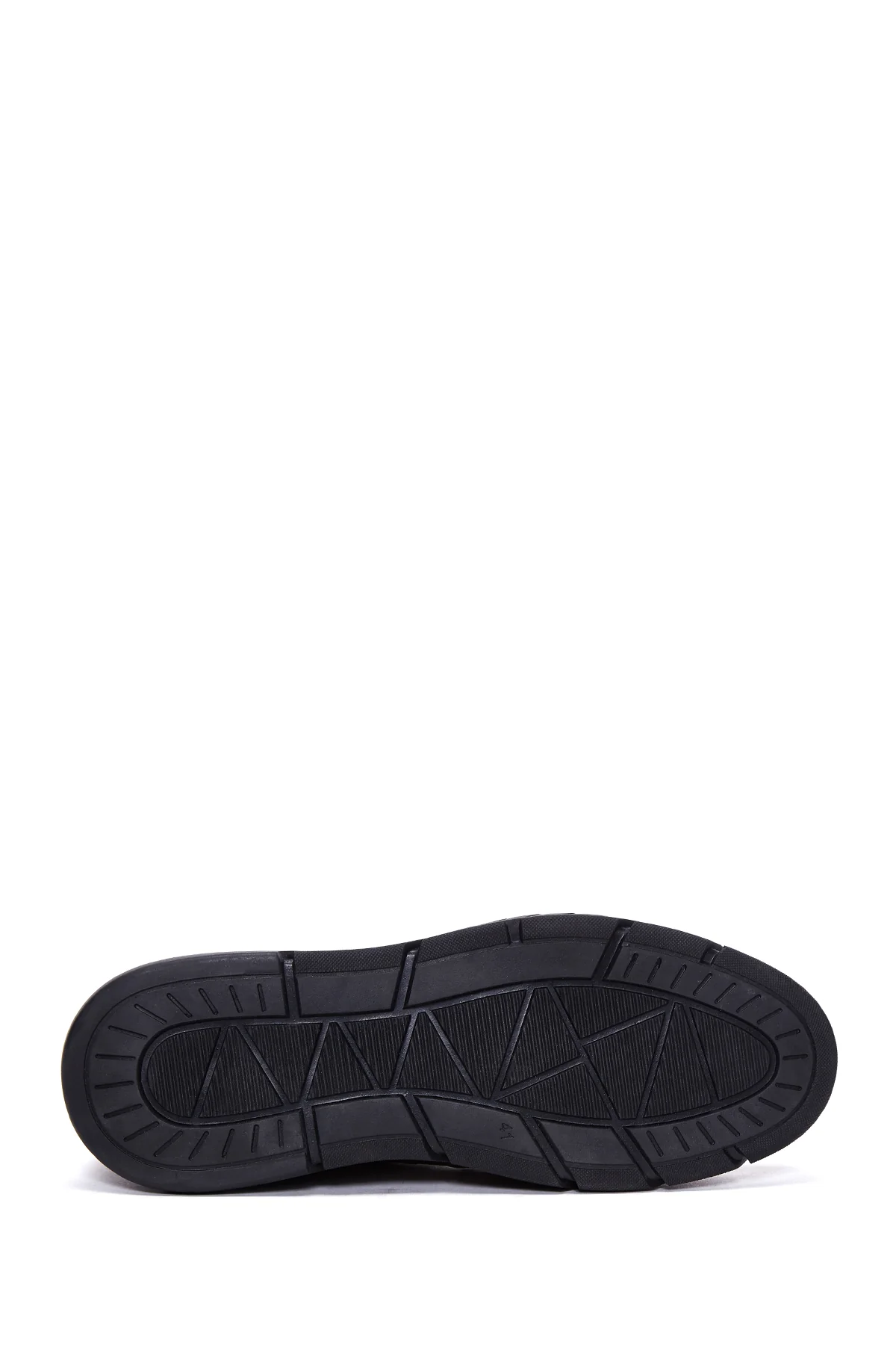 Erkek Vizon Deri Casual Sneaker - Image 4