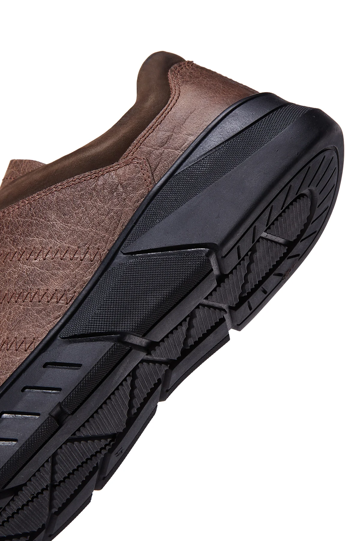 Erkek Vizon Deri Casual Sneaker - Image 8