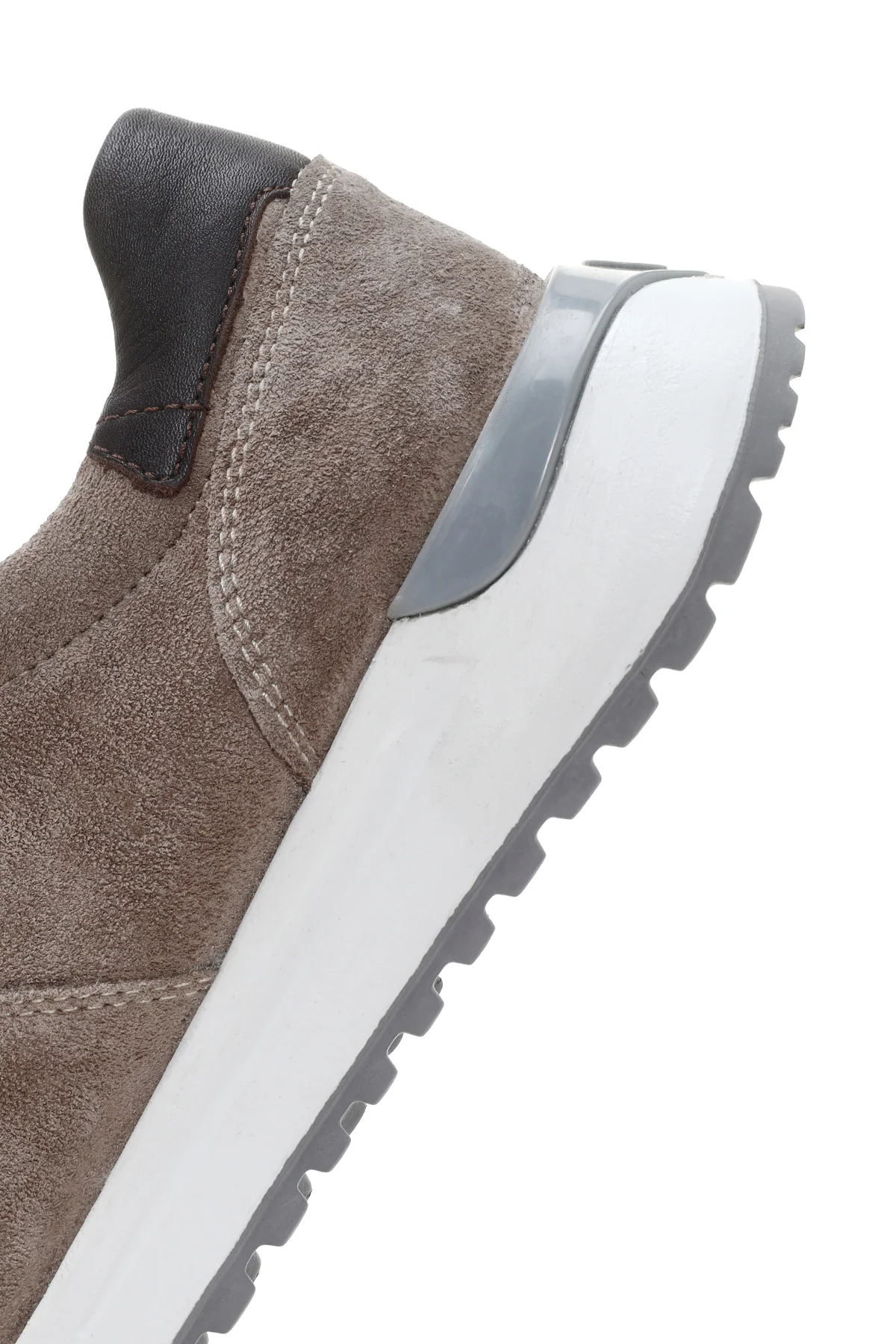 Erkek Vizon Deri Casual Sneaker - Image 7