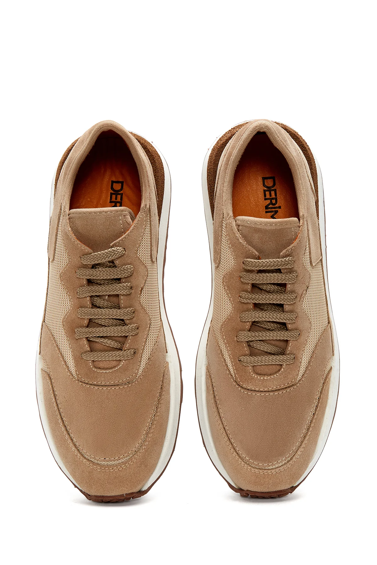 Erkek Vizon Deri Sneaker - Image 6