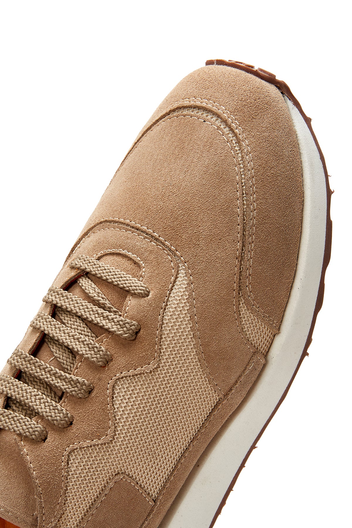 Erkek Vizon Deri Sneaker - Image 9