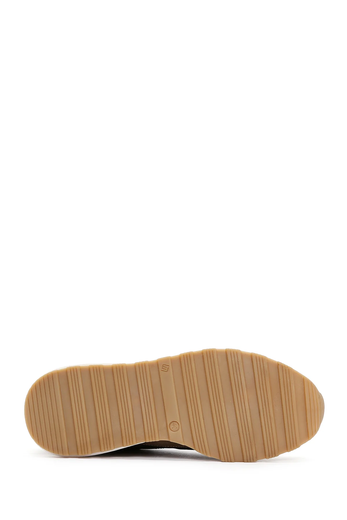 Erkek Vizon Deri Sneaker - Image 4