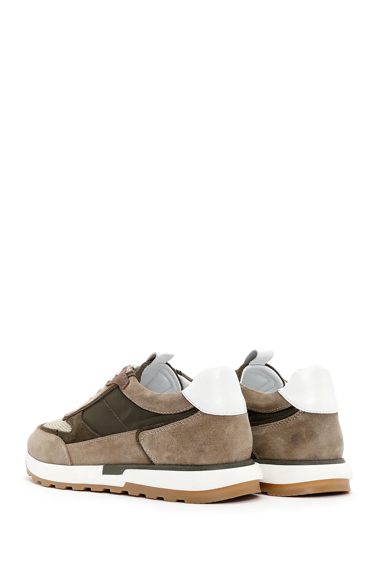 Erkek Vizon Deri Sneaker - Image 5