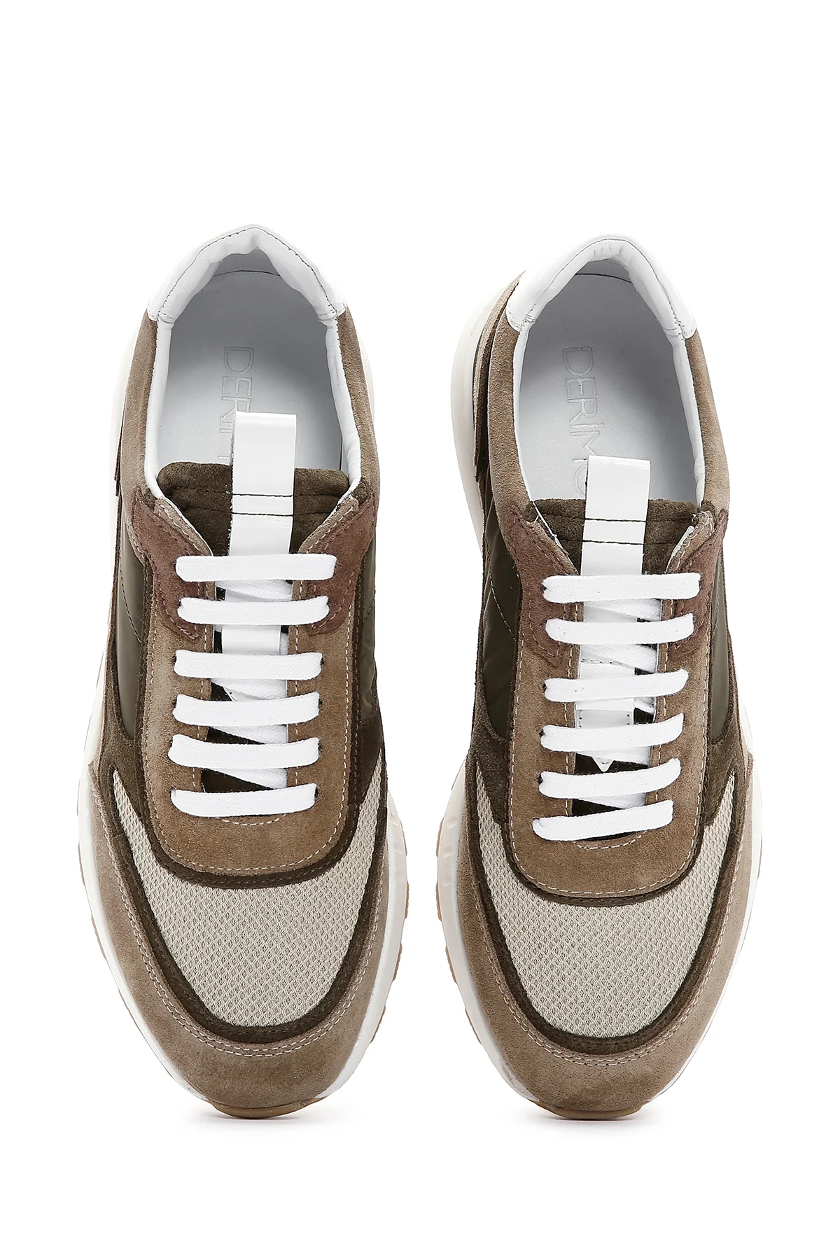 Erkek Vizon Deri Sneaker - Image 6