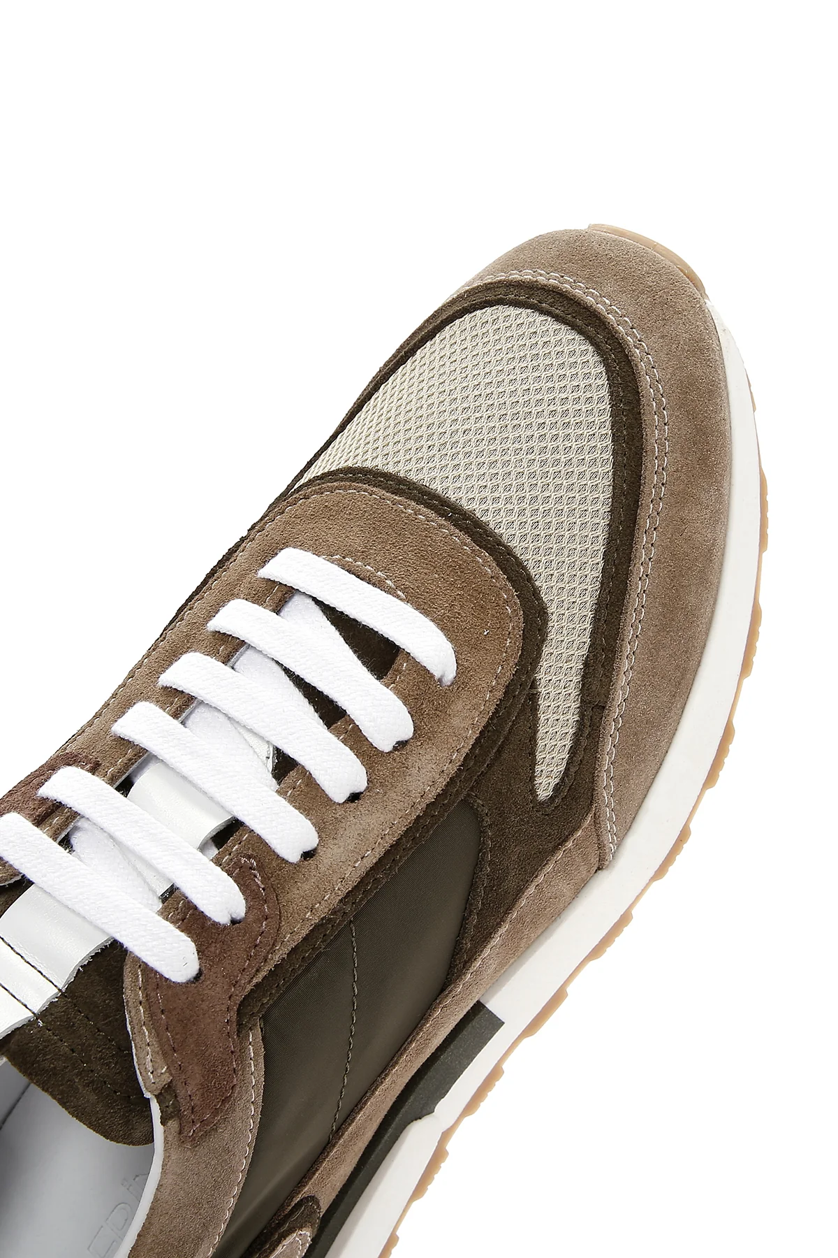 Erkek Vizon Deri Sneaker - Image 9