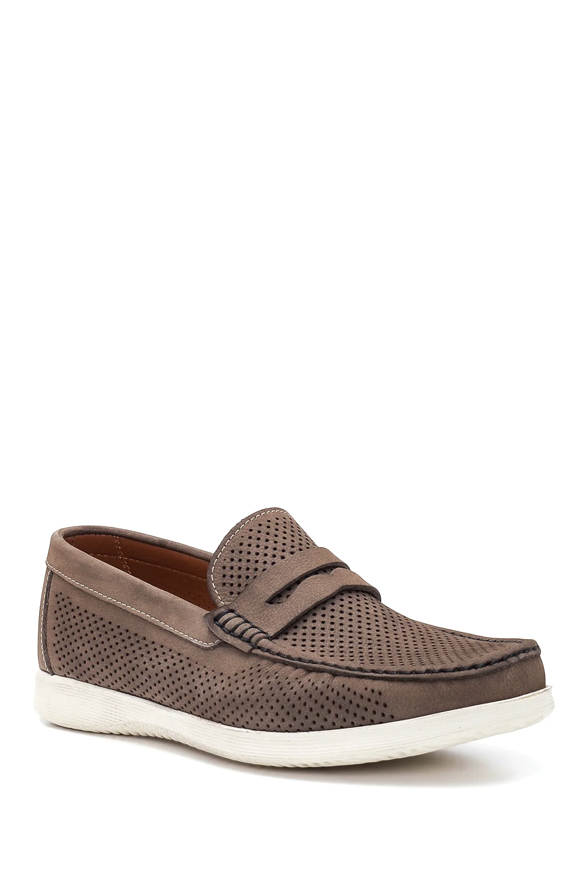 Erkek Vizon Nubuk Deri Casual Loafer - Image 3