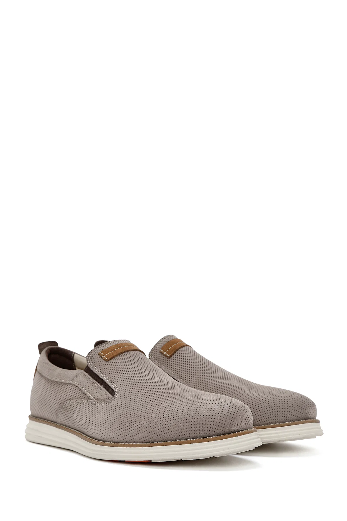 Erkek Vizon Nubuk Deri Casual Loafer - Image 3