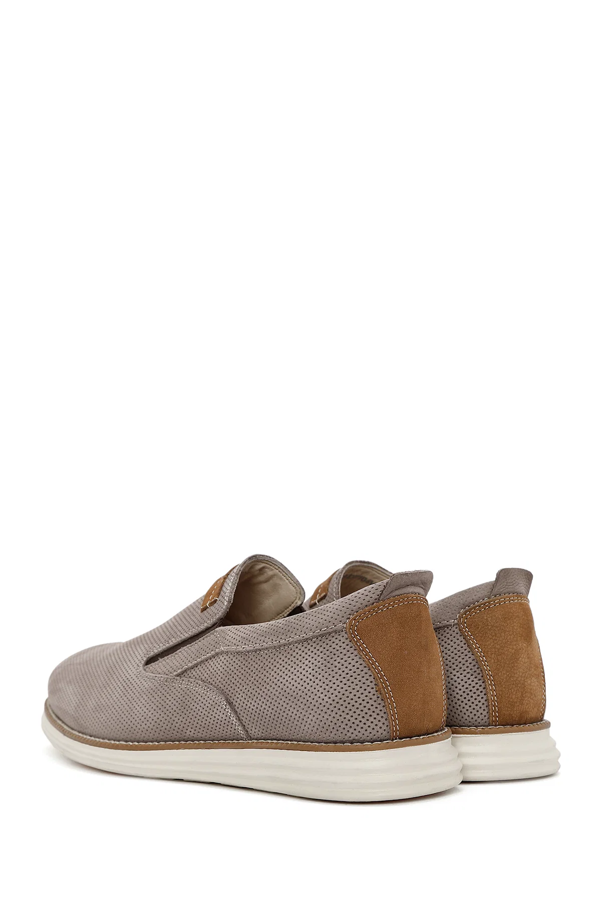 Erkek Vizon Nubuk Deri Casual Loafer - Image 5