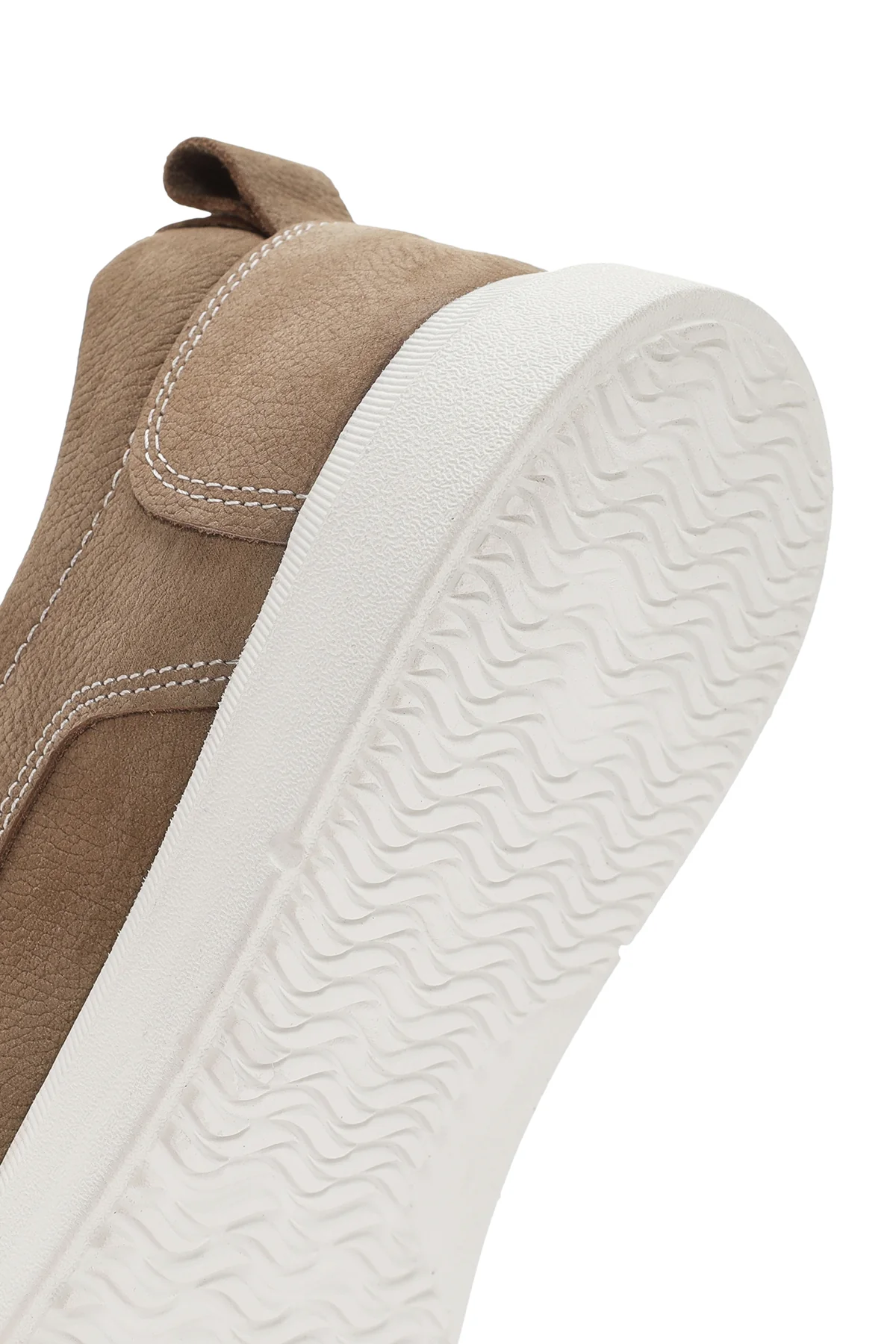 Erkek Vizon Nubuk Deri Comfort Loafer - Image 8
