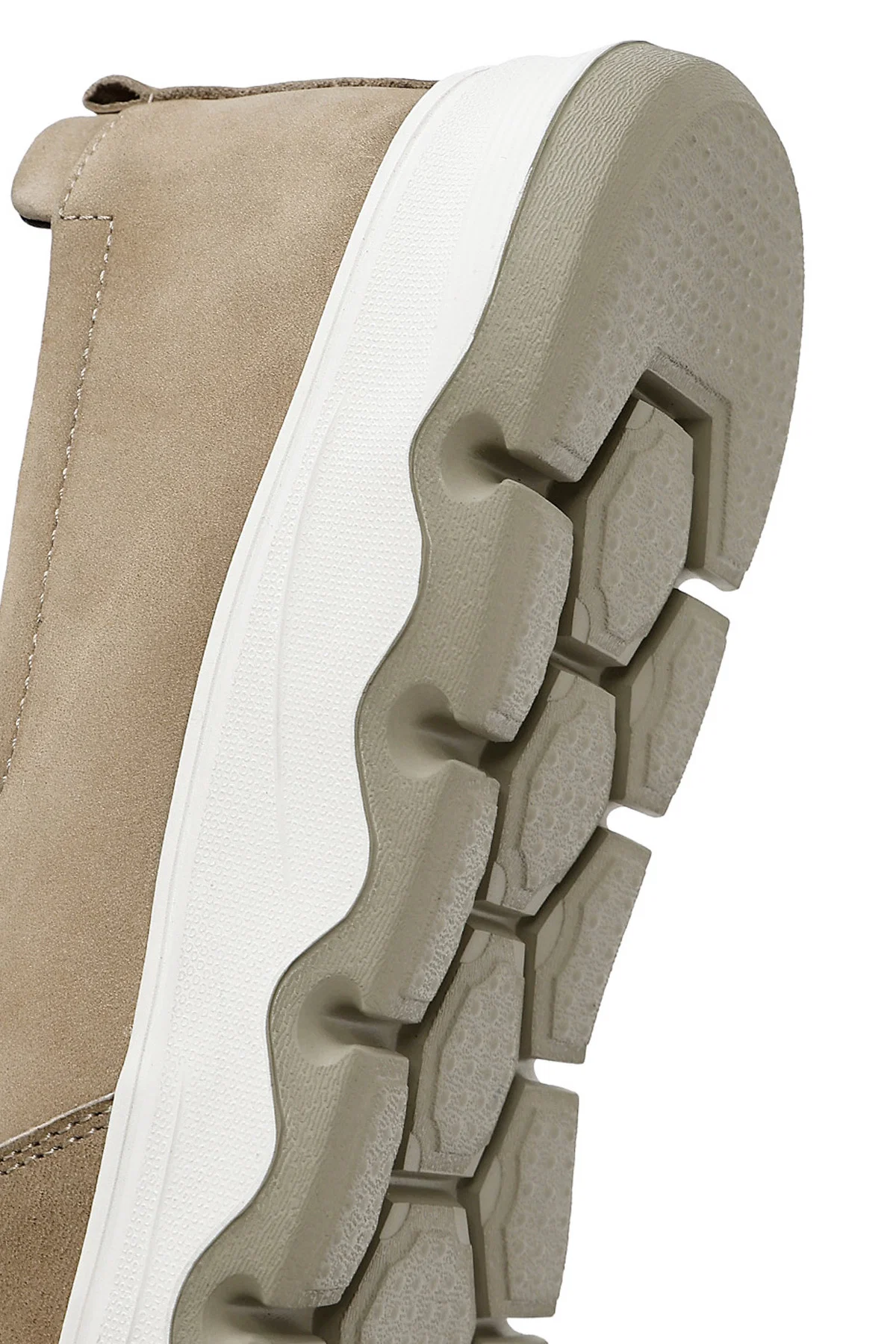 Erkek Vizon Nubuk Deri Comfort Loafer - Image 10