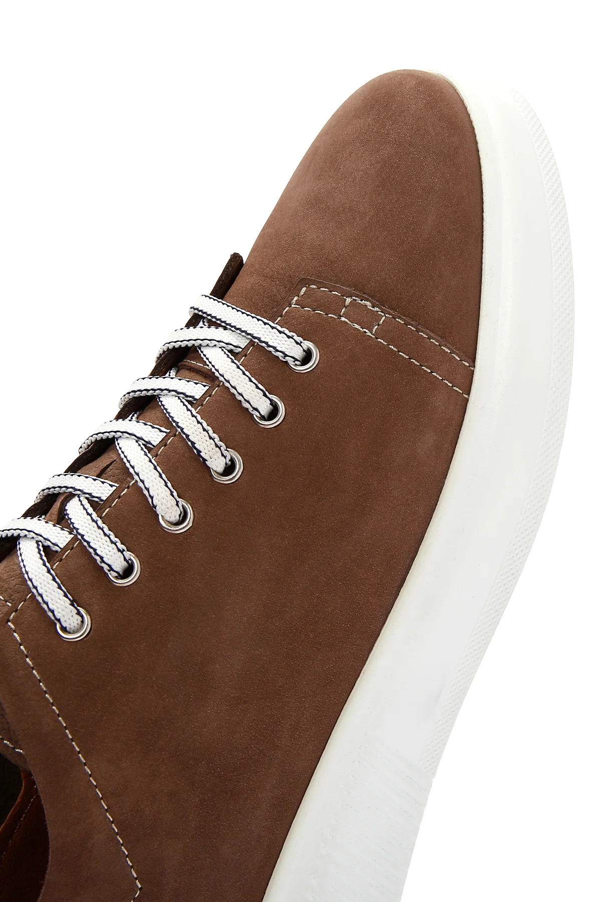 Erkek Vizon Nubuk Deri Sneaker - Image 10