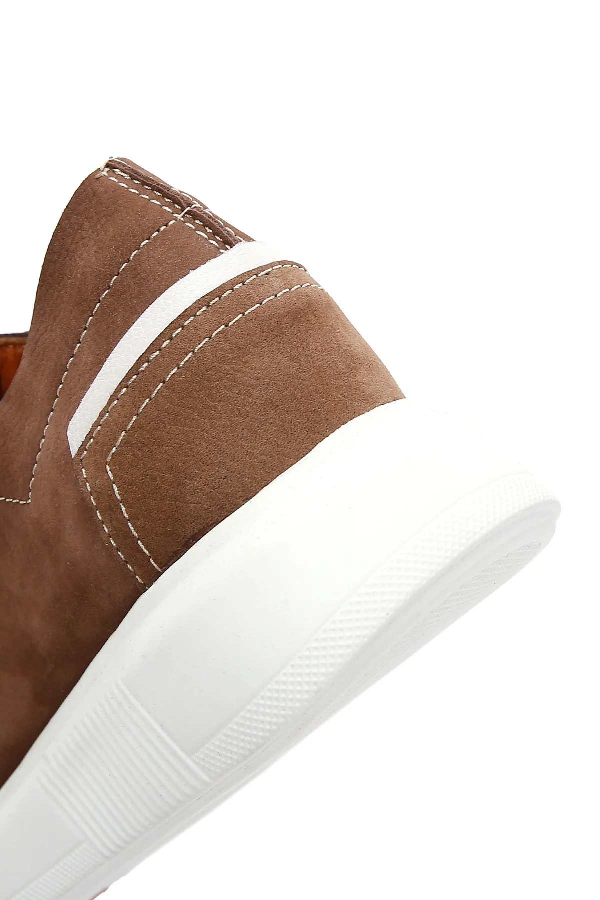 Erkek Vizon Nubuk Deri Sneaker - Image 9