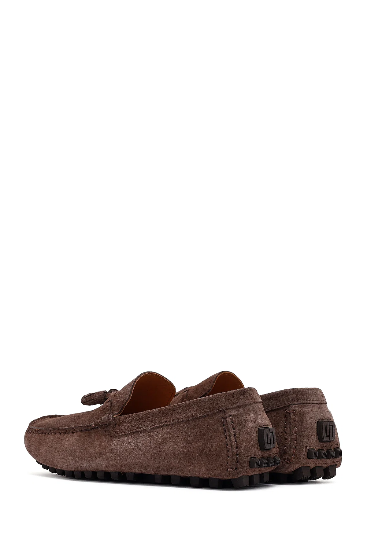 Erkek Vizon Püsküllü Süet Deri Loafer - Image 5