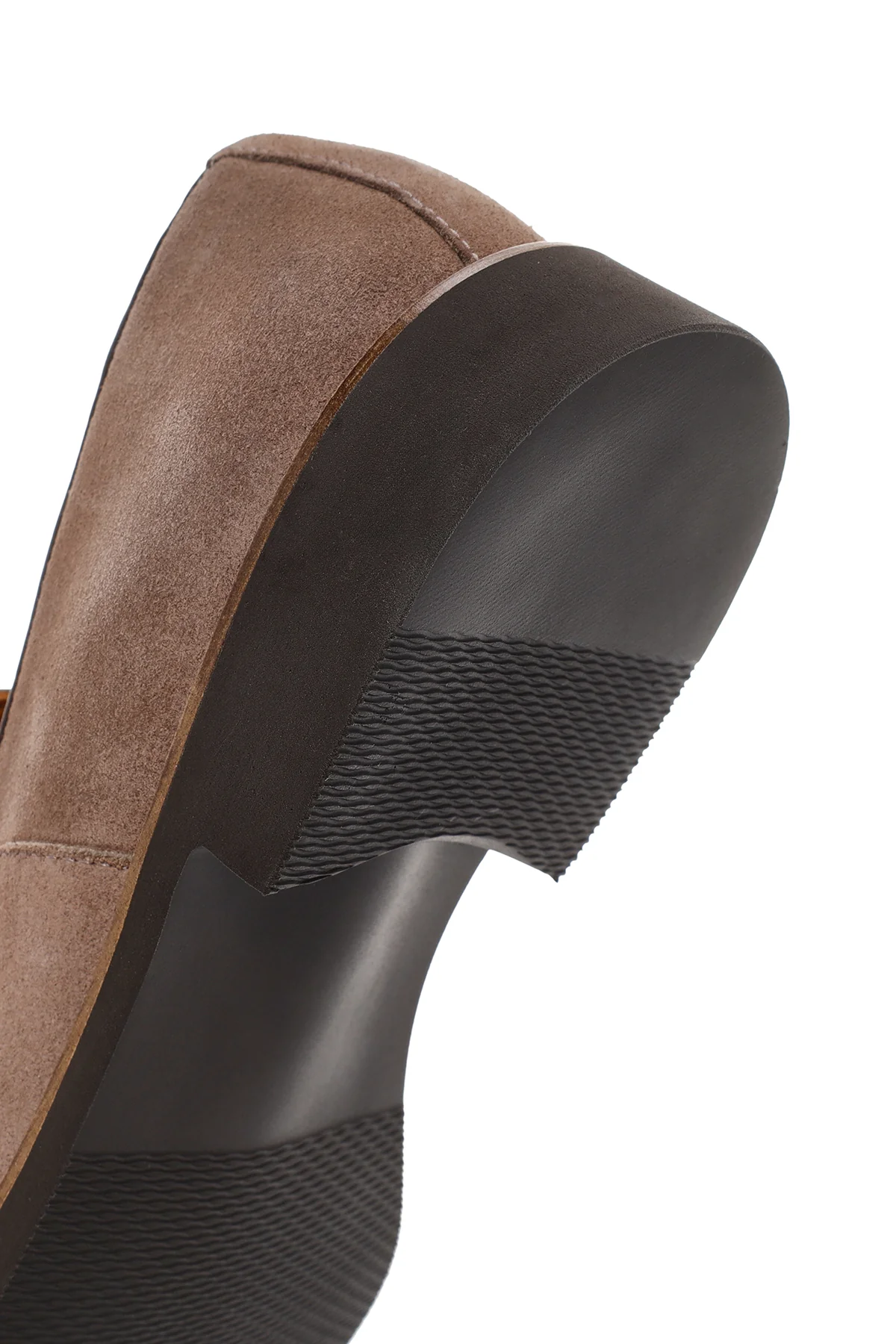 Erkek Vizon Süet Deri Casual Loafer - Image 9
