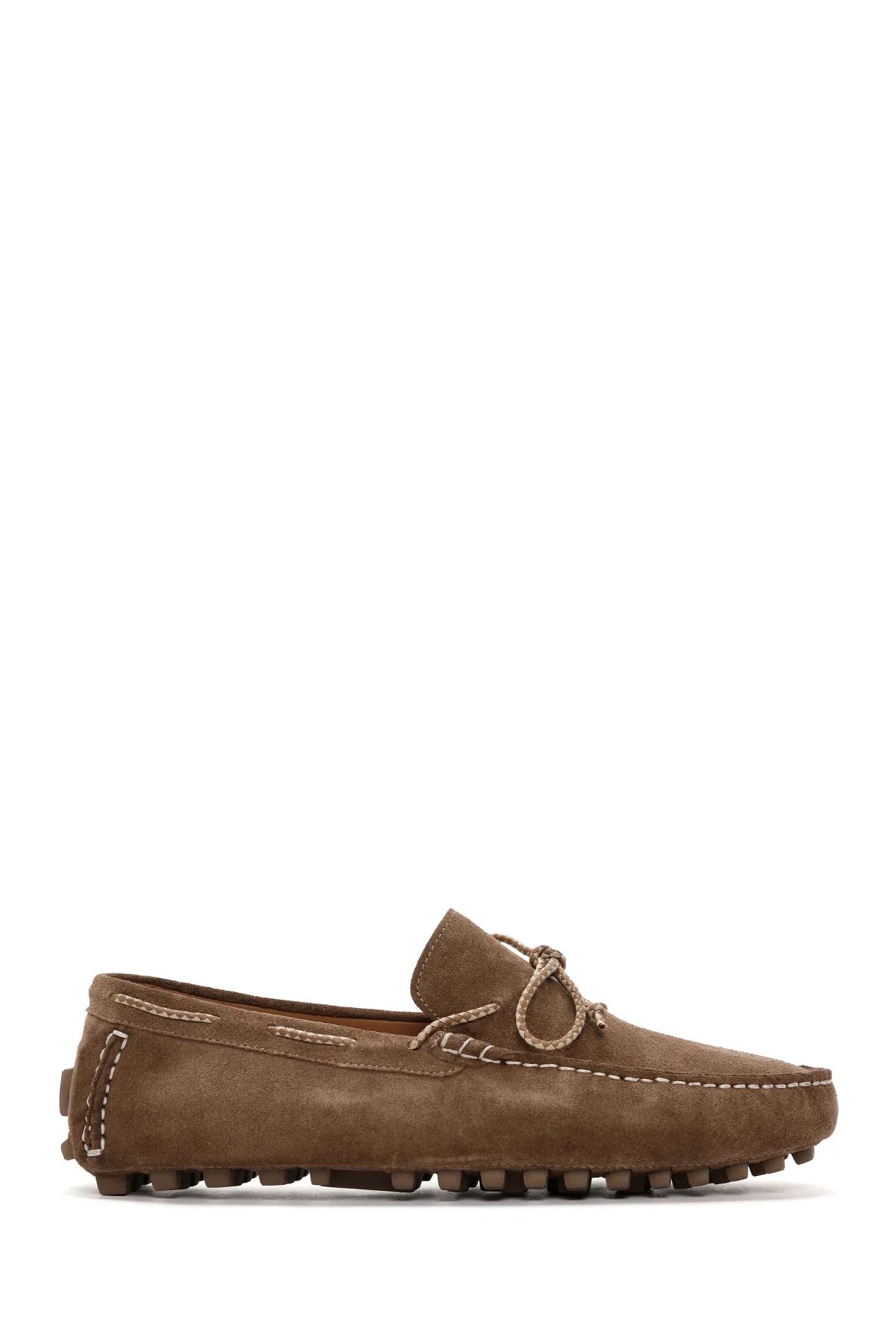 Erkek Vizon Süet Deri Casual Loafer - Image 2
