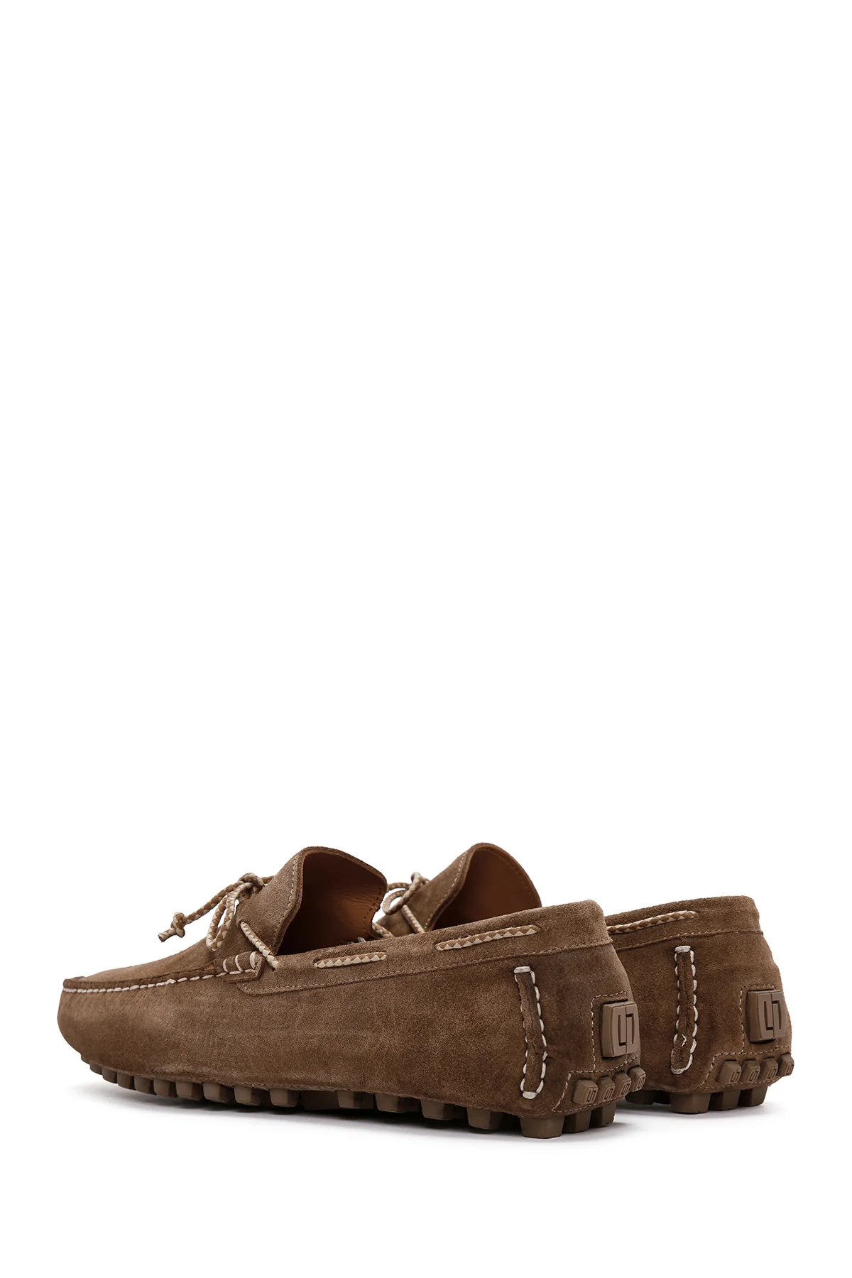 Erkek Vizon Süet Deri Casual Loafer - Image 7
