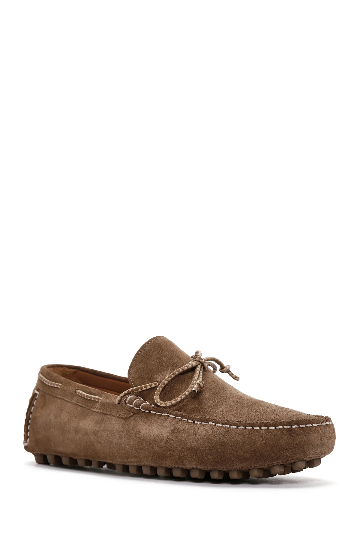 Erkek Vizon Süet Deri Casual Loafer - Image 8