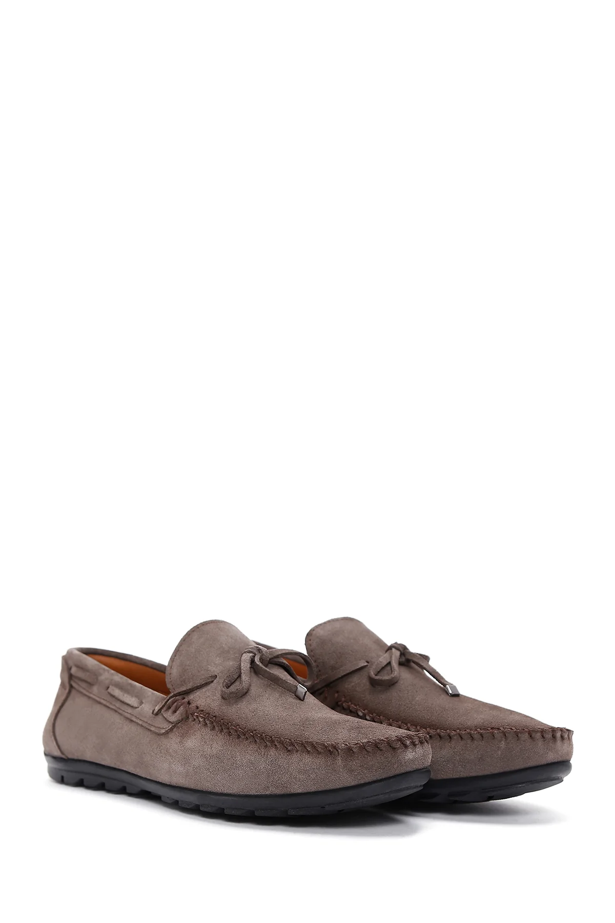 Erkek Vizon Süet Deri Casual Loafer - Image 3