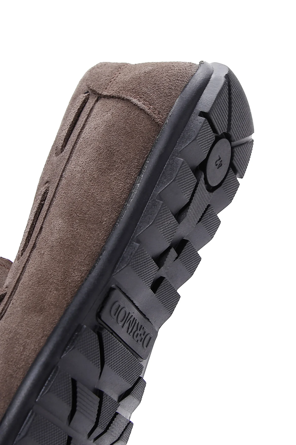 Erkek Vizon Süet Deri Casual Loafer - Image 7