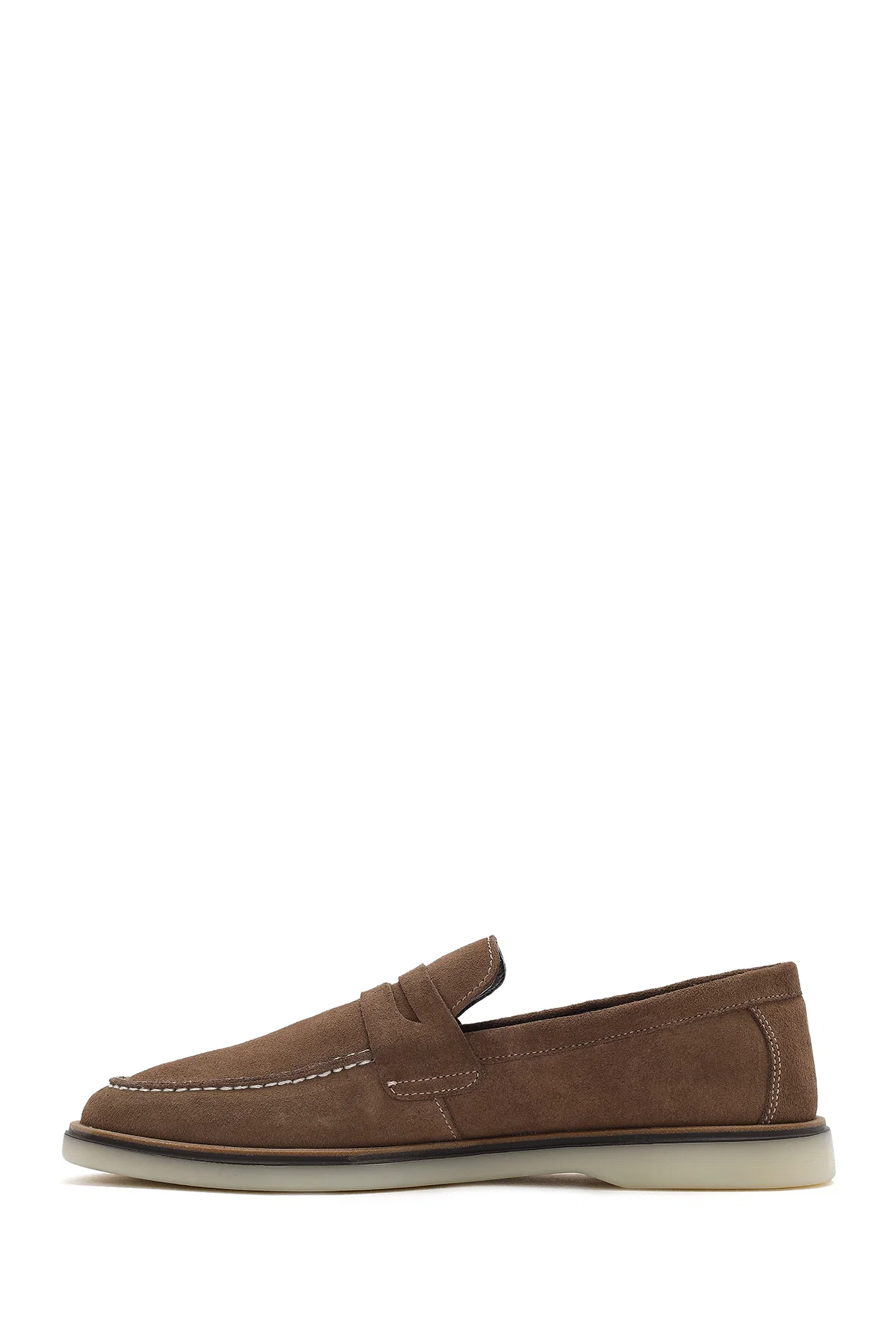 Erkek Vizon Süet Deri Casual Loafer - Image 2